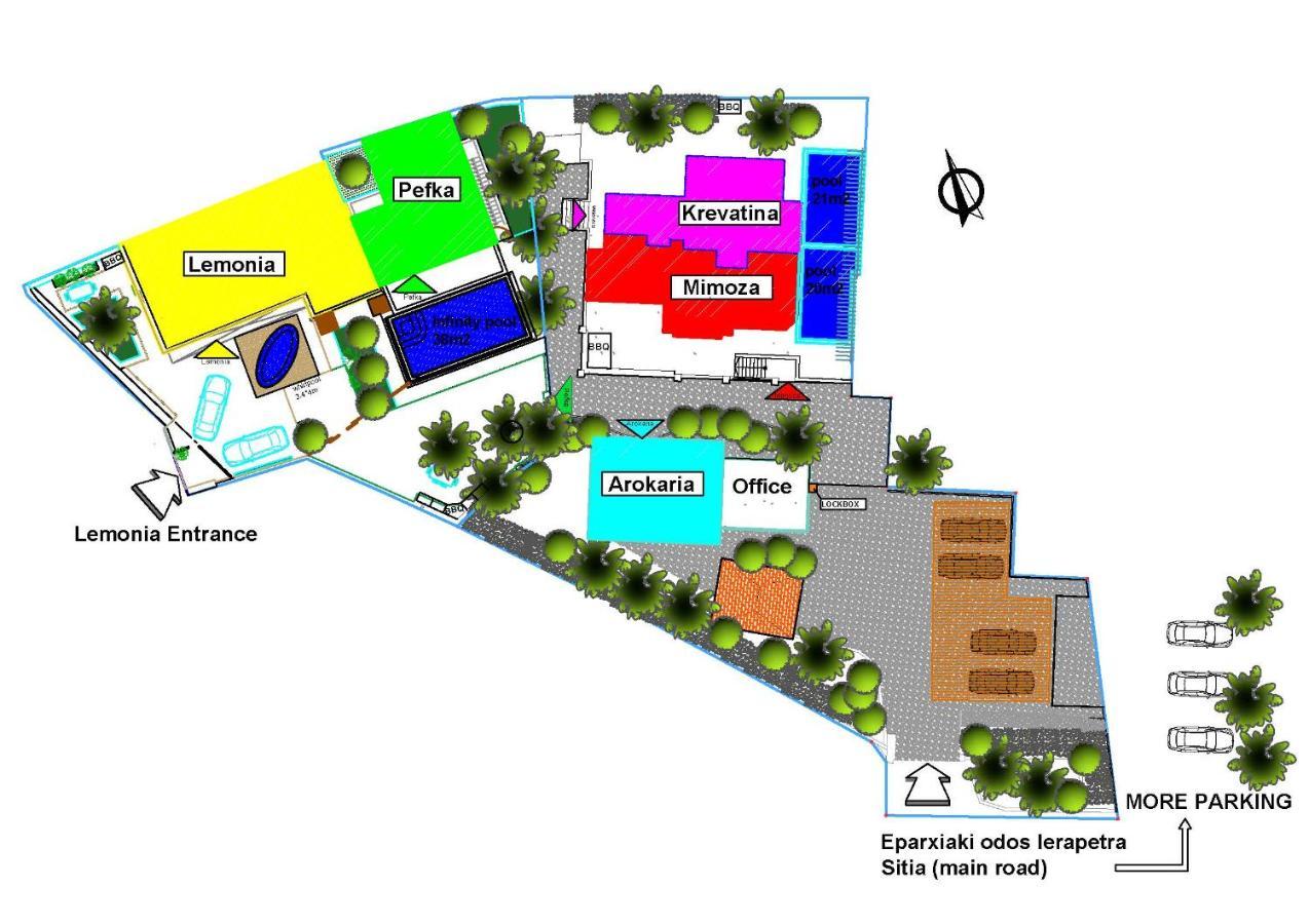 Paradisos Luxury Villas Next To Beach Koutsouras ภายนอก รูปภาพ