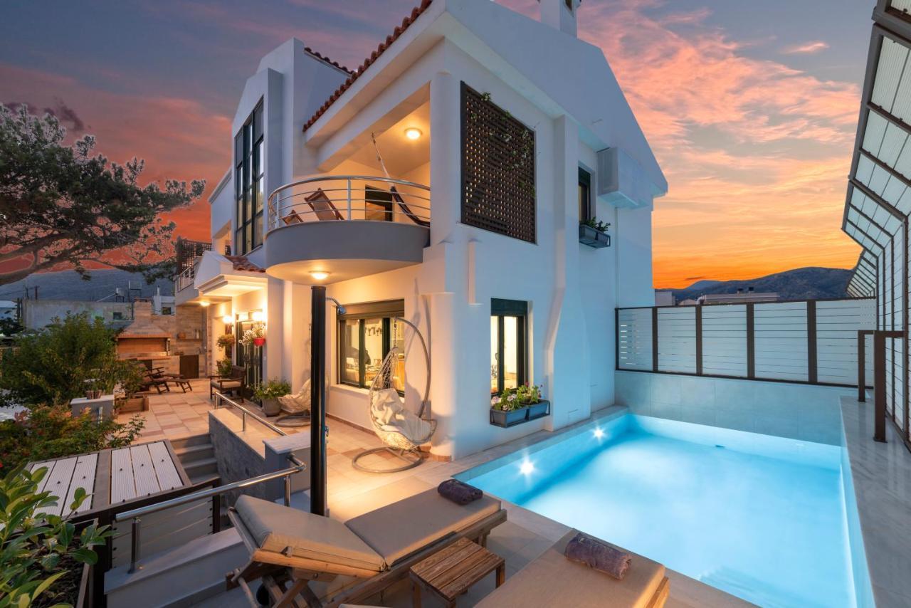 Paradisos Luxury Villas Next To Beach Koutsouras ภายนอก รูปภาพ
