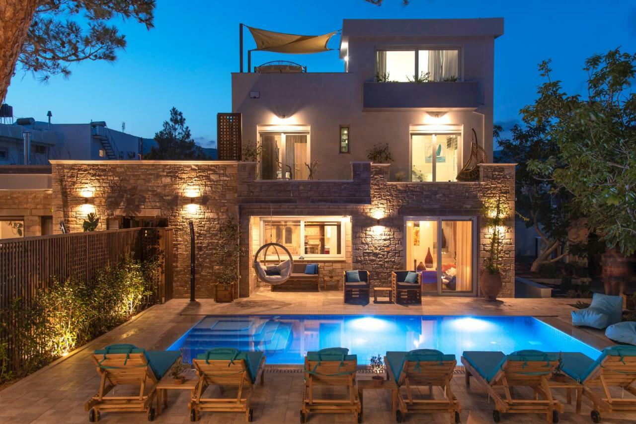 Paradisos Luxury Villas Next To Beach Koutsouras ภายนอก รูปภาพ