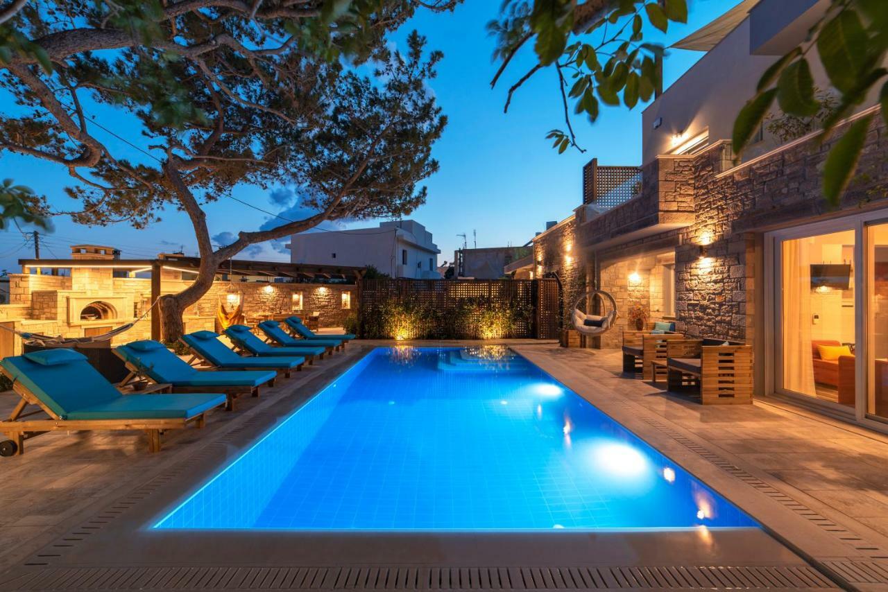 Paradisos Luxury Villas Next To Beach Koutsouras ภายนอก รูปภาพ